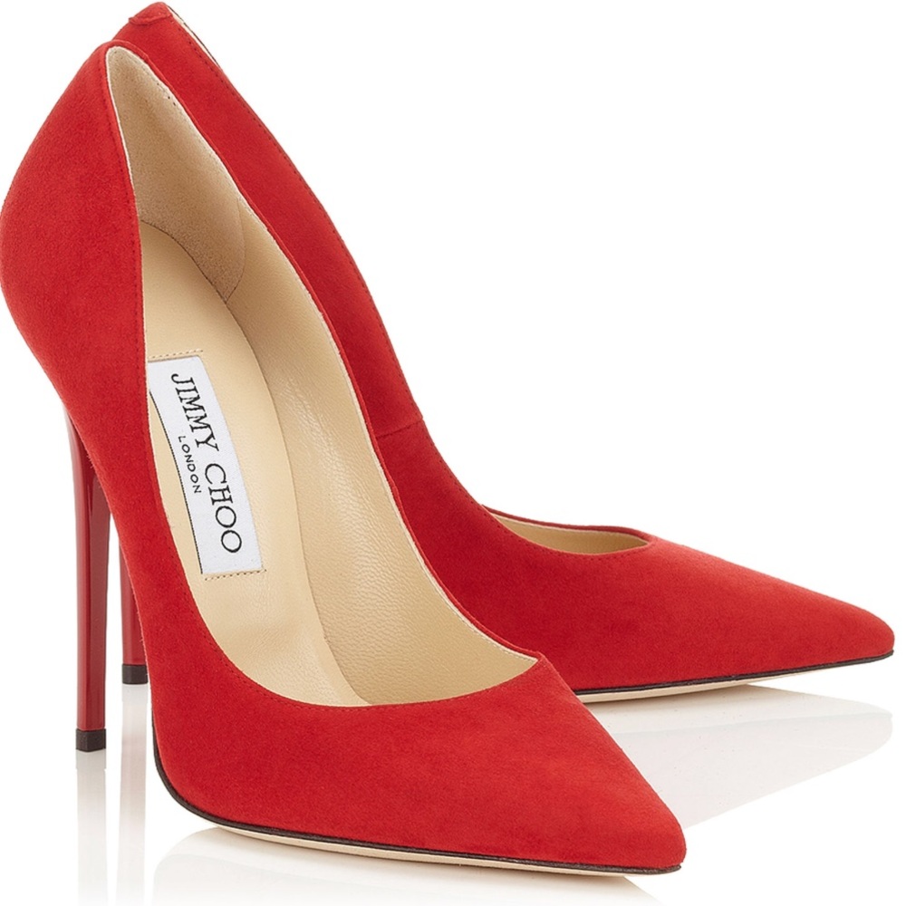❗️SOLD❗️Jimmy Choo Anouk Red Suede Heels